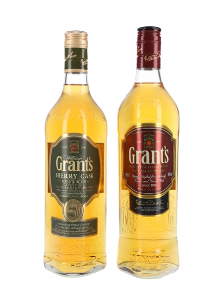 Grant's Family Reserve & Sherry Cask Reserve  2 x 70cl / 40%