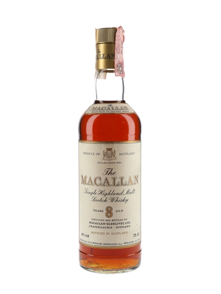 Macallan 8 Year Old Bottled 1980s - Rinaldi 75cl / 43%