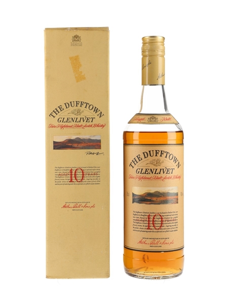 Dufftown Glenlivet 10 Year Old Bottled 1980s 75cl / 40%