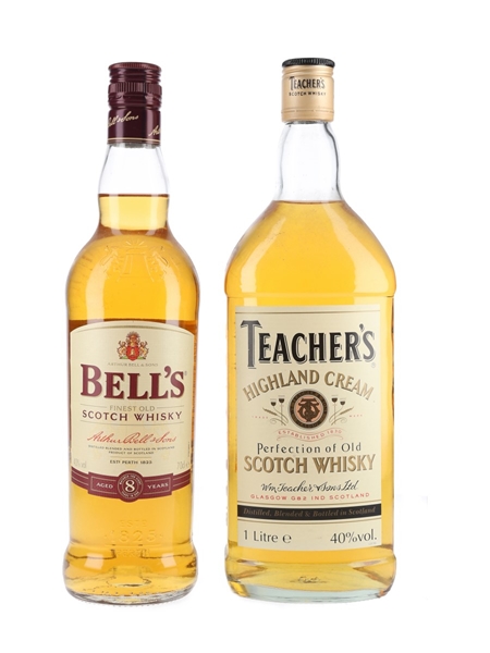 Bell's 8 Year Old & Teacher's Highland Cream  70cl & 100cl / 40%