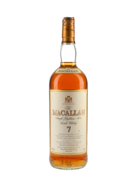 Macallan 7 Year Old Bottled 2000s - Maxxium Italia 100cl / 40%