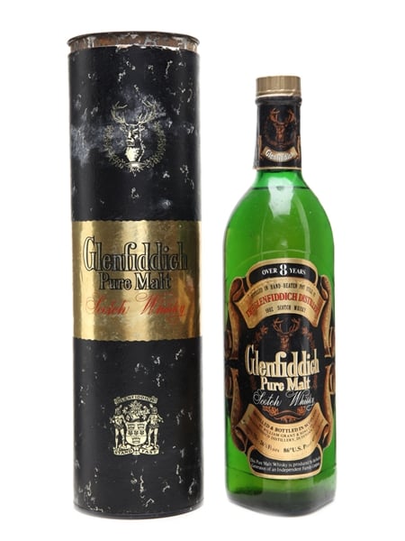 Glenfiddich 8 Year Old Pure Malt Bottled 1970s 75cl / 43%