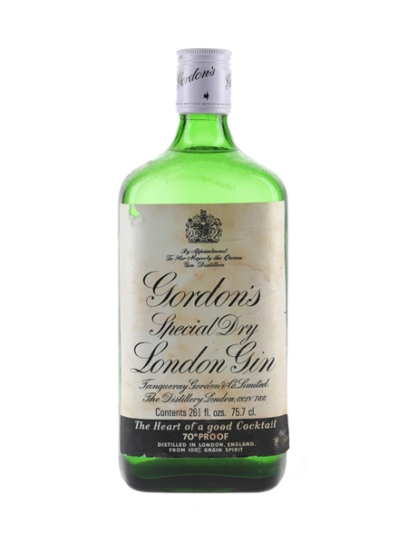 Gordon's Special Dry London Gin Bottled 1970s 75.7cl / 40%