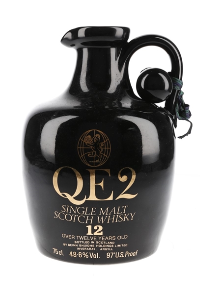 QE2 12 Year Old Ceramic Decanter Bottled 1980s 75cl / 48.6%