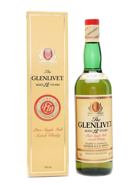 Glenlivet 12 Year Old Bottled 1990s 70cl / 40%