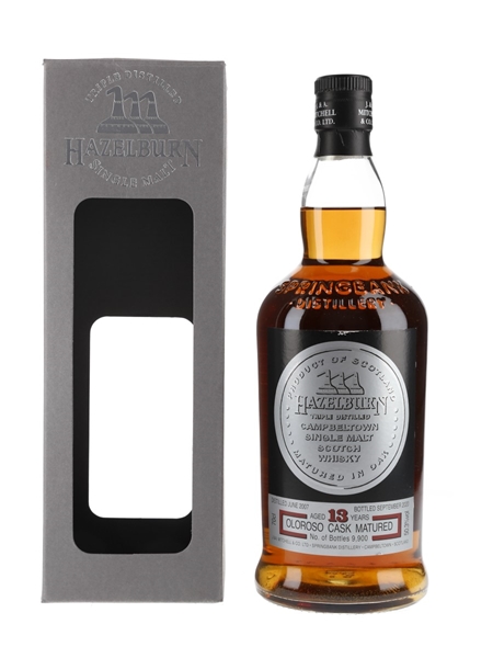 Hazelburn 2007 13 Year Old Oloroso Cask Matured Bottled 2020 70cl / 50.3%