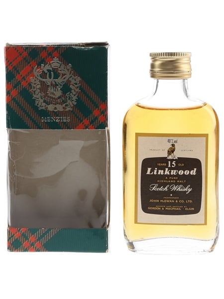 Linkwood 15 Year Old Bottled 1980s - Gordon & MacPhail 5cl / 40%