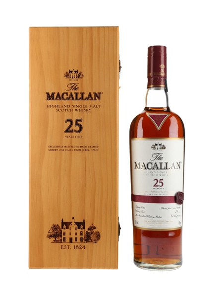 Macallan 25 Year Old Sherry Oak 70cl / 43%