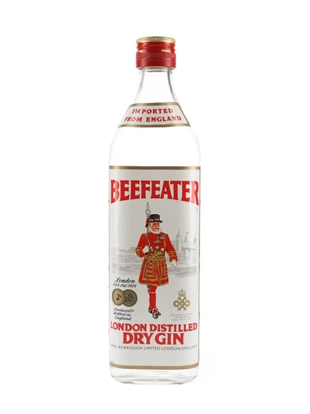 Beefeater London Distilled Dry Gin Bottled 1970s 75cl