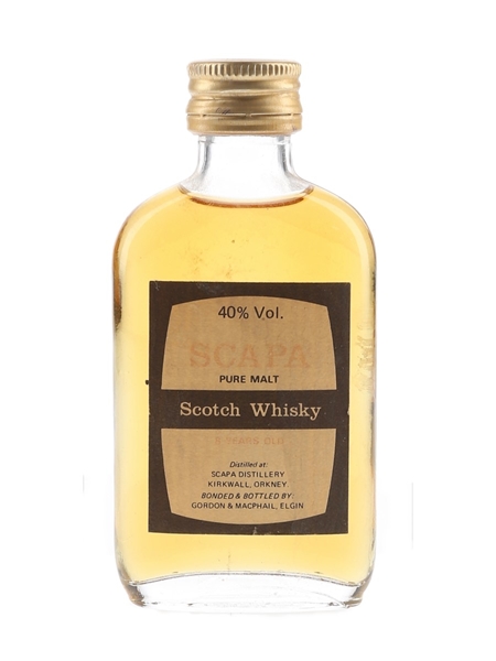 Scapa 8 Year Old Bottled 1980s - Gordon & MacPhail 5cl / 40%