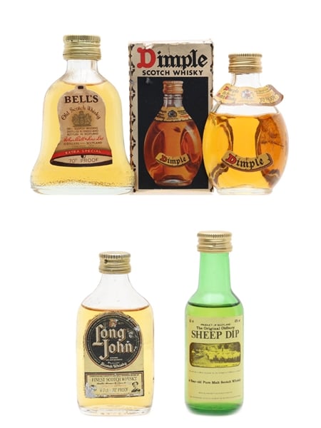 Assorted Blended Scotch Whisky Bottled 1970s & 1980s 4 x 5cl / 40%