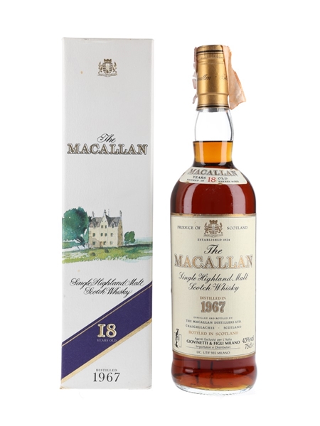 Macallan 1967 18 Year Old Bottled 1980s - Giovinetti 75cl / 43%