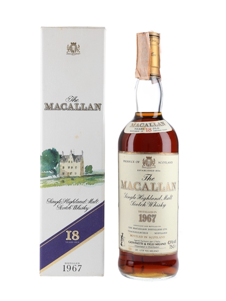 Macallan 1967 18 Year Old Bottled 1980s - Giovinetti 75cl / 43%