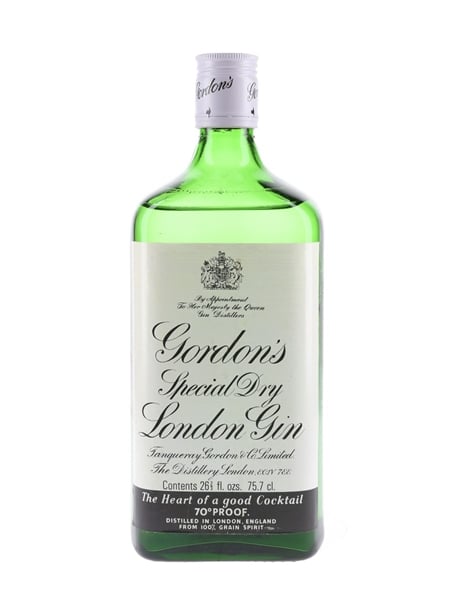 Gordon's Special Dry London Gin Bottled 1970s 75.7cl / 40%