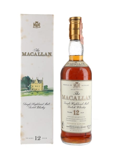 Macallan 12 Year Old Bottled 1980s - Giovinetti 75cl / 43%