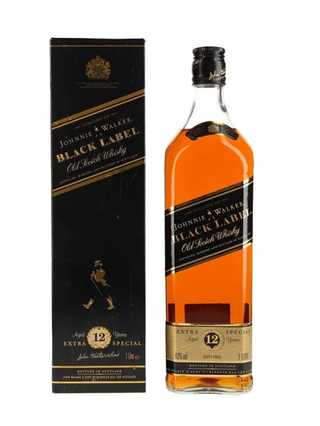 Johnnie Walker Black Label 12 Year Old Duty Free 100cl / 43%