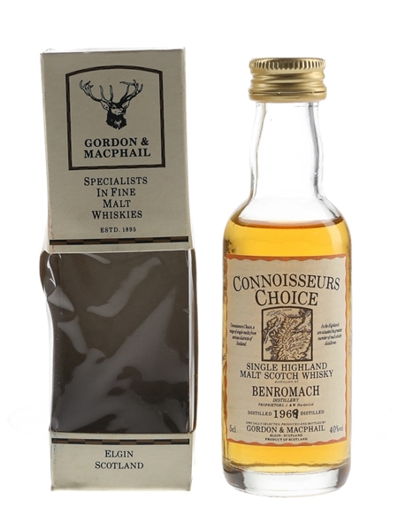 Benromach 1968 Connoisseurs Choice Bottled 1990s - Gordon & MacPhail 5cl / 40%