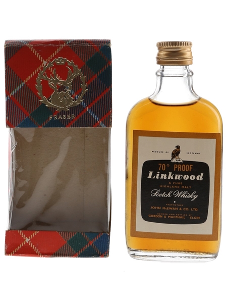 Linkwood 70 Proof Bottled 1970s - Gordon & MacPhail 5cl / 40%