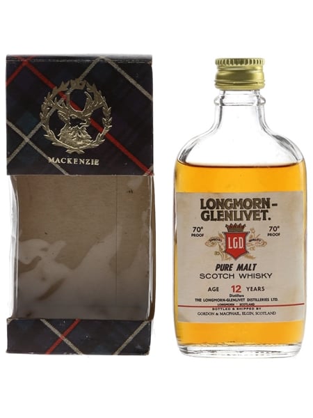 Longmorn Glenlivet 12 Year Old Bottled 1970s - Gordon & MacPhail 5cl / 40%