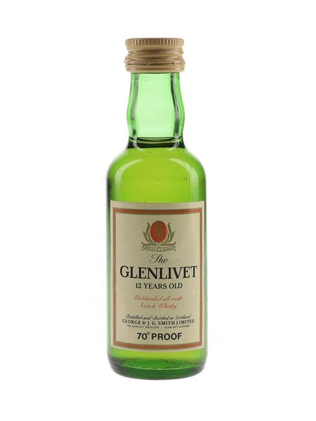 Glenlivet 12 Year Old Bottled 1970s 5cl / 40%