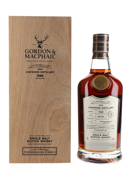 Linkwood 1988 32 Year Old Connoisseurs Choice Bottled 2020 - Gordon & MacPhail 70cl / 55%