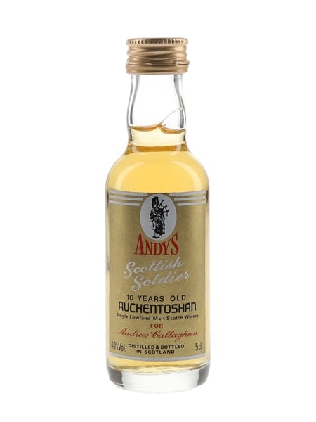 Auchentoshan 10 Year Old Scottish Soldier Bottled 1980s - Andrew Callaghan 5cl / 40%