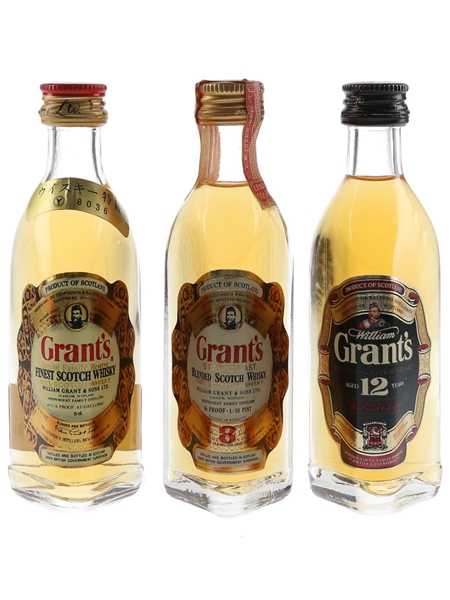 Grant's Family Reserve, 8 & 12 Year Old  3 x 4.7cl-5cl