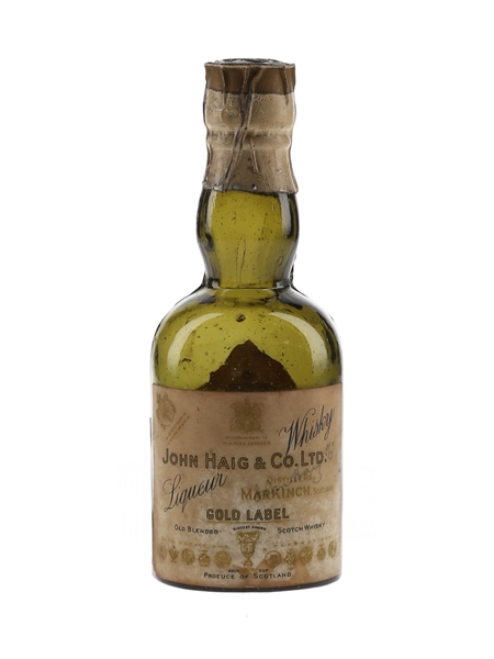 Haig Gold Label Liqueur Whisky Bottled 1920s-1930s 5cl