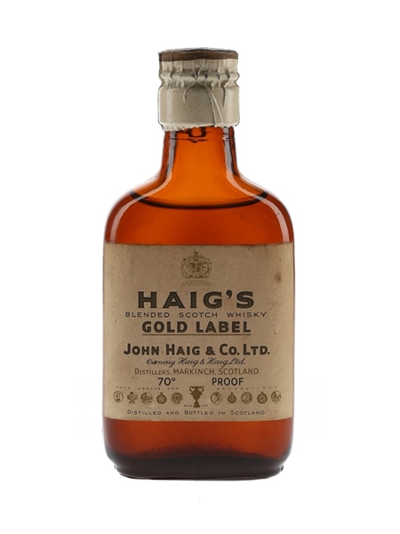 Haig's Gold Label Spring Cap Bottled 1950s 5cl / 40%