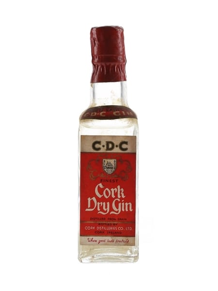 Cork Red Label Dry Gin Bottled 1950s 7cl