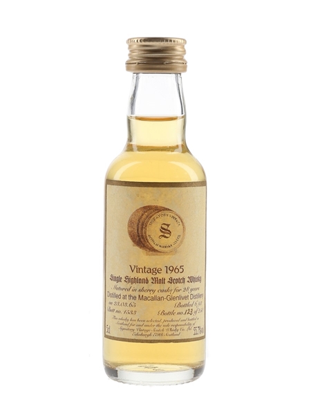 Macallan Glenlivet 1965 28 Year Old Bottled 1993 - Signatory Vintage 5cl / 55.7%