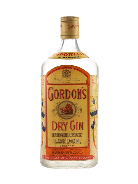 Gordon's Dry Gin Bottled 1980s 75cl / 41.5%