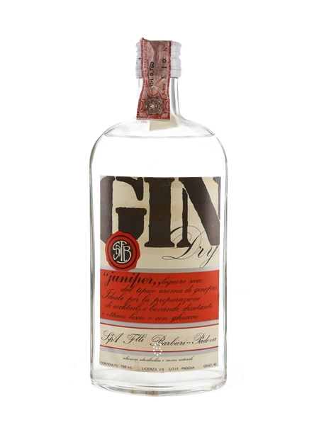 Barbieri Dry Gin Bottled 1980s 75cl / 42%