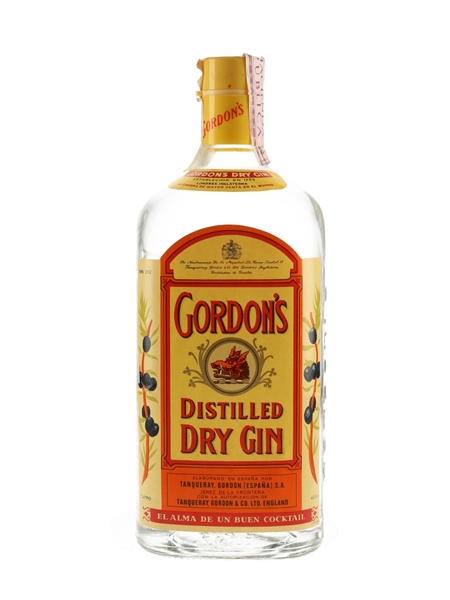 Gordon's Dry Gin Bottled 1980s 100cl / 43%