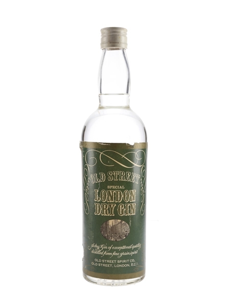 Old Street London Dry Gin Bottled 1970s 70cl