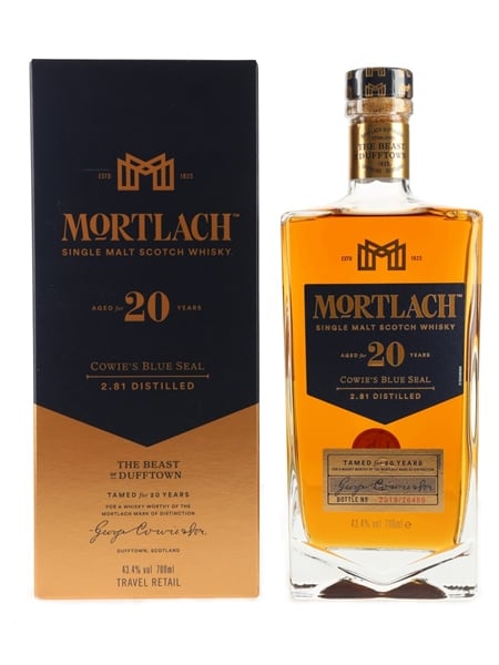 Mortlach 20 Year Old Cowie's Blue Seal Travel Retail Exclusive 70cl / 43.4%