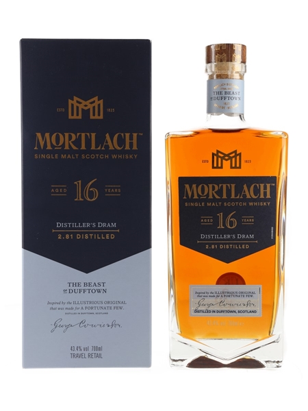 Mortlach 16 Year Old Distiller's Dram Travel Retail Exclusive 70cl / 43.4%