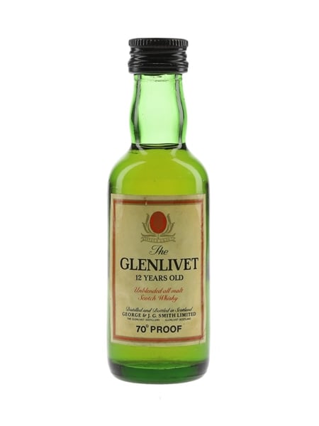 Glenlivet 12 Year Old Bottled 1970s 5cl / 40%