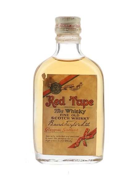 Red Tape Bottled 1960s - Baird Taylor Ltd. 5cl