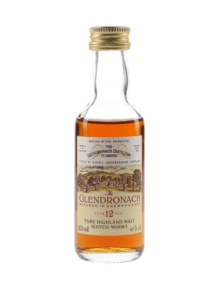 Glendronach 12 Year Old Sherry Cask Bottled 1980s 5cl / 43%