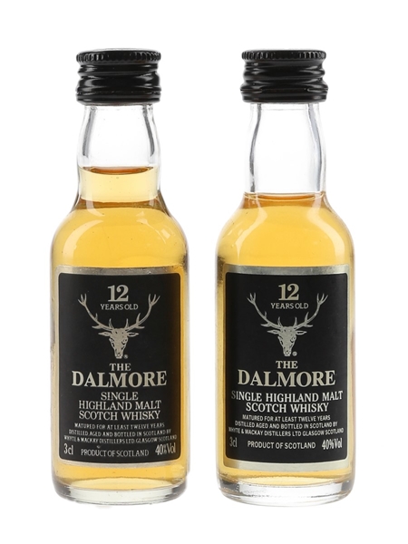 Dalmore 12 Year Old Bottled 1990s 2 x 3cl / 40%