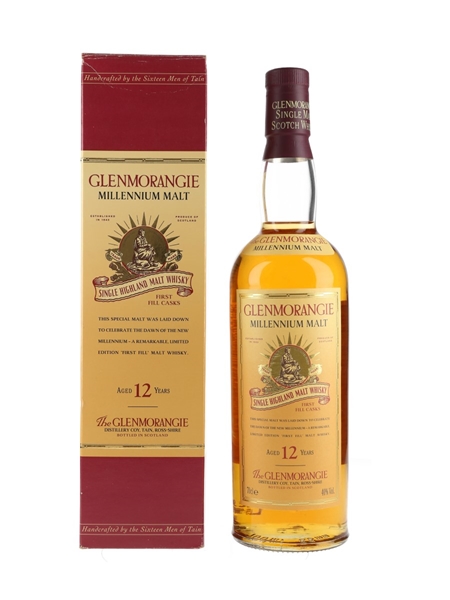 Glenmorangie 12 Year Old Millennium Malt Bottled 1990s 70cl / 40%