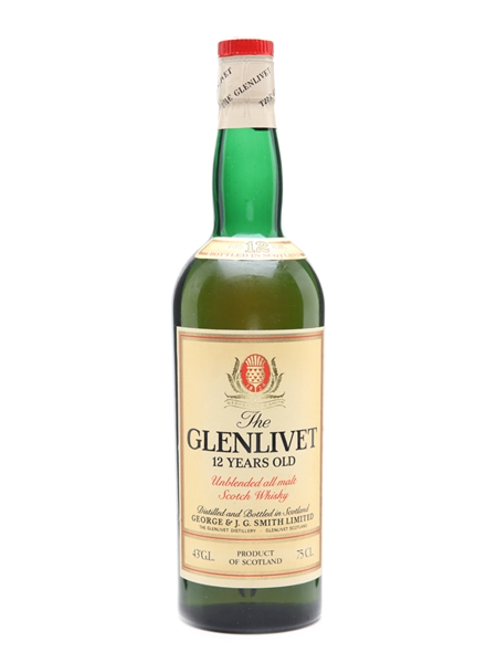 Glenlivet 12 Year Old Bottled 1980s 75cl / 43%