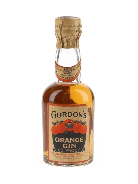 Gordon's Orange Gin Spring Cap Bottled 1940s-1950s 5cl / 34%