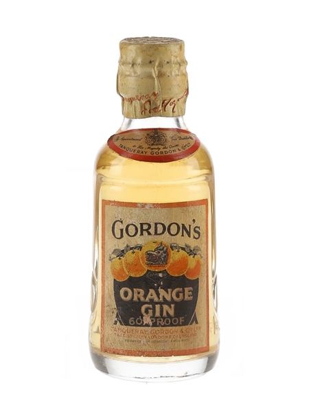 Gordon's Orange Gin Spring Cap Bottled 1950s 5cl / 34%