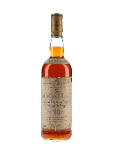 Macallan 10 Year Old Bottled 1980s 75cl / 40%