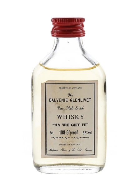 Balvenie-Glenlivet As We Get It Macfarlane, Bruce & Co. 5cl / 62%