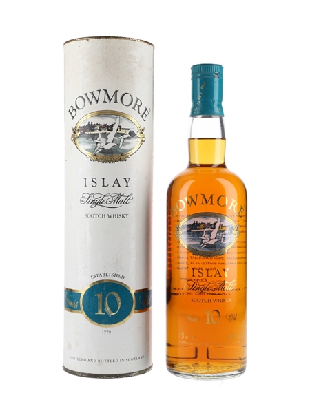 Bowmore 10 Year Old Bottled 1980s - Screen Printed Label 75cl / 40%