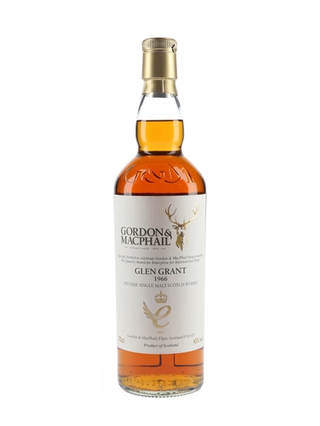 Glen Grant 1966 Gordon & MacPhail Bottled 2013 - Queens Award For Enterprise For International Trade 70cl / 45%