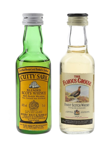 Cutty Sark & Famous Grouse  2 x 5cl / 40%